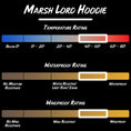 Load image into Gallery viewer, Gamehide marsh lord hoodie product specifications.
