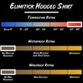 Load image into Gallery viewer, Elimitick lightweight hooded shirt product specifications
