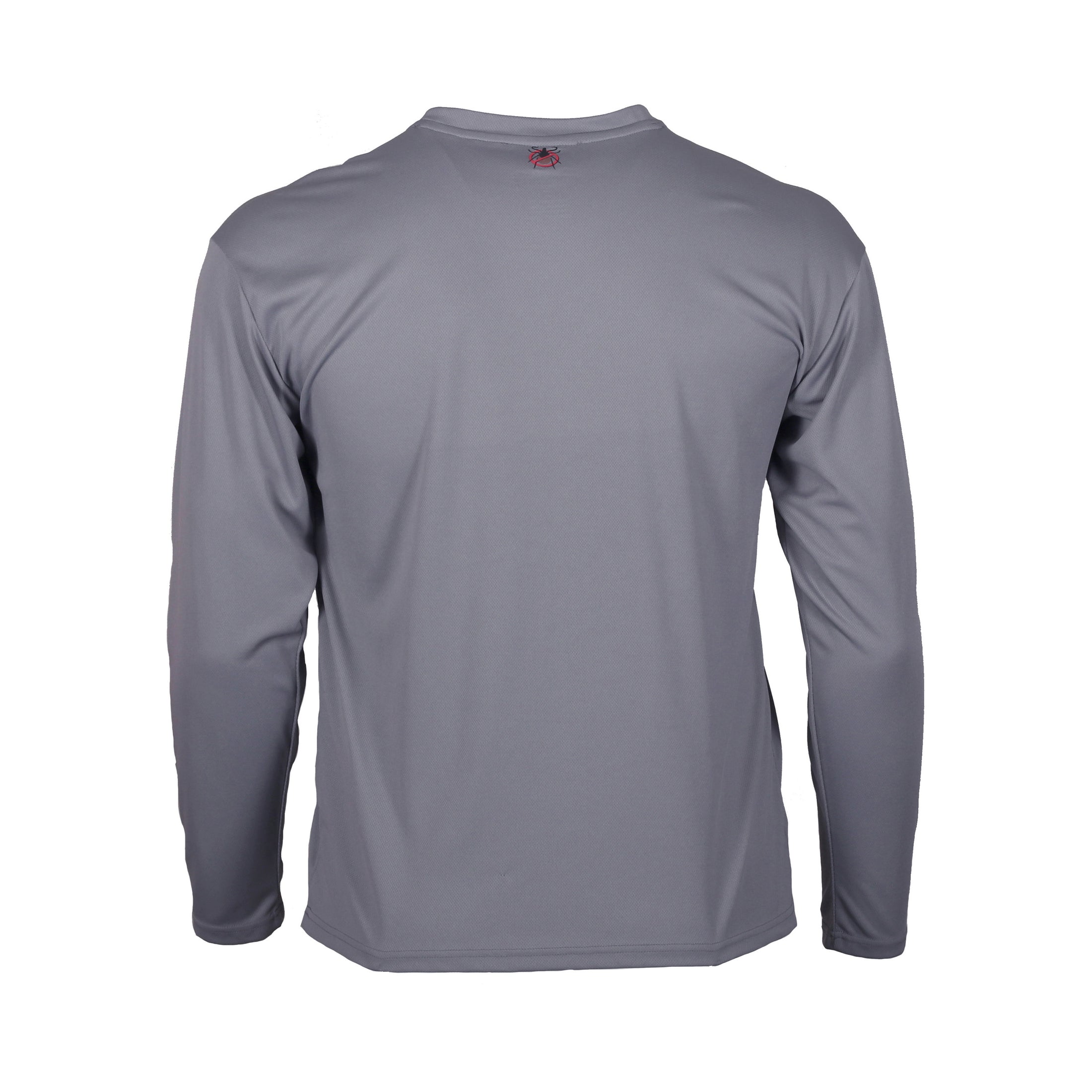 gamehide ElimiTick Long Sleeve Tech Shirt back (grey)