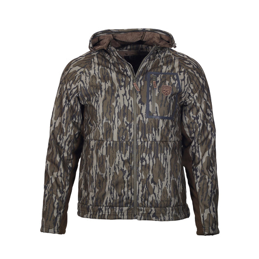 gamekeeper Harvester Jacket front (mossy oak original bottomland)