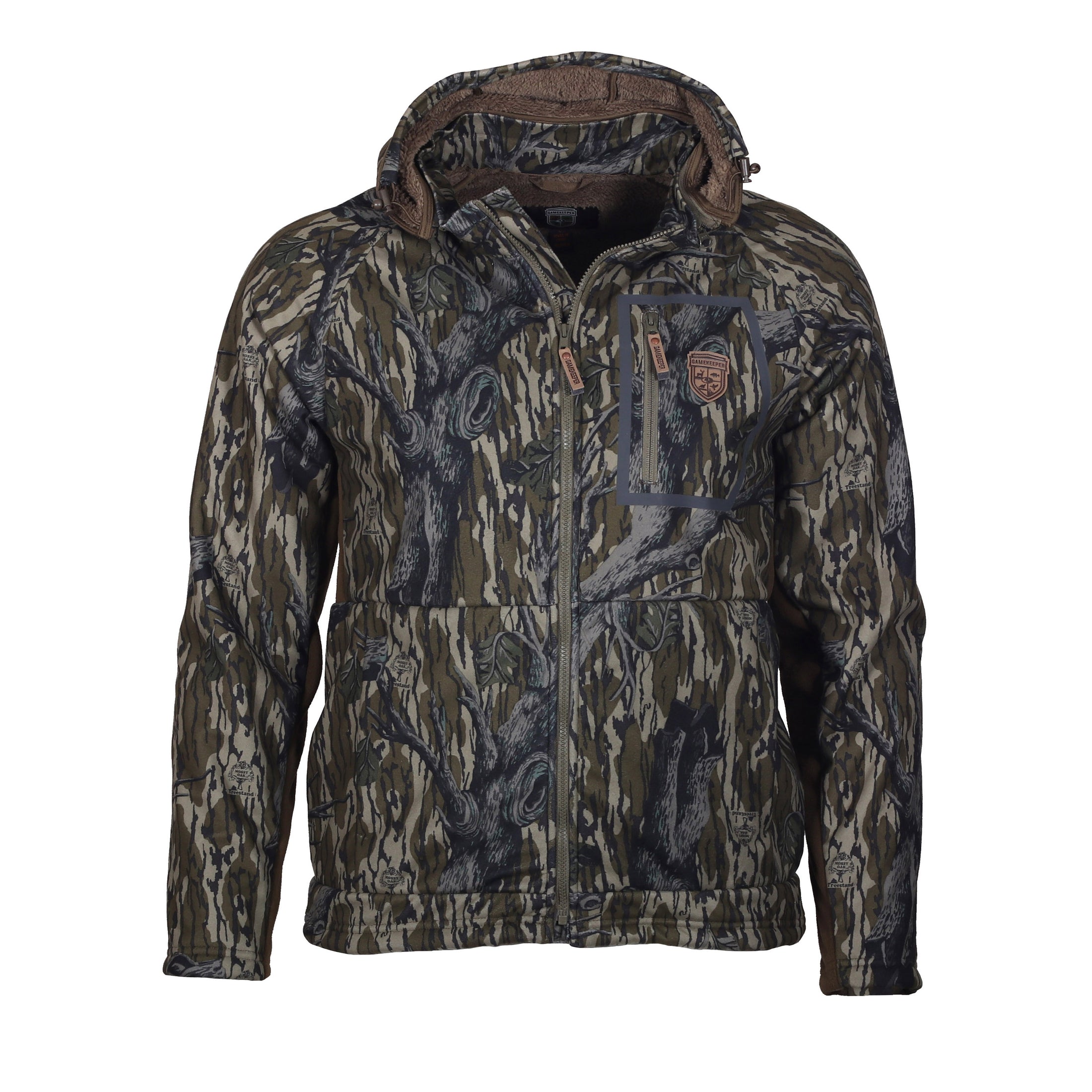 gamekeeper Harvester Jacket front (mossy oak original treestand)