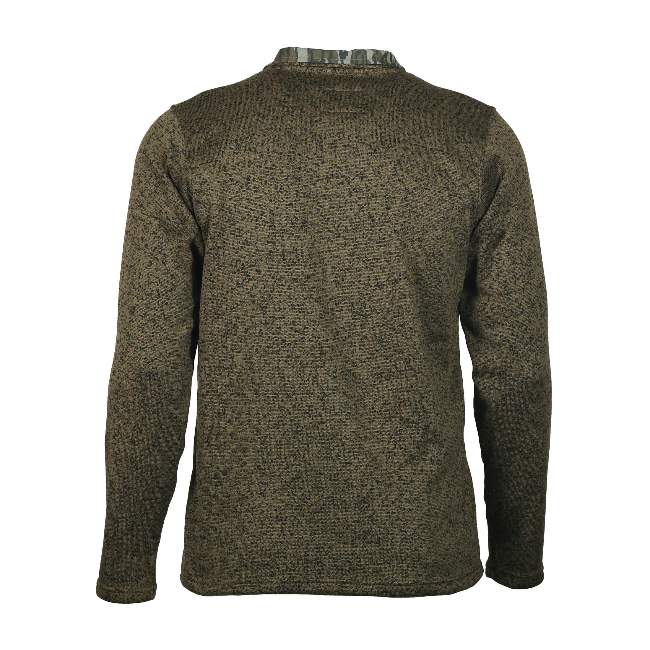 Gamekeeper wing shooter pullover back view (bark/bottomland)