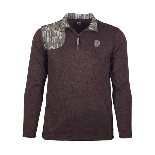 Gamekeeper wing shooter pullover front view (mud/bottomland)