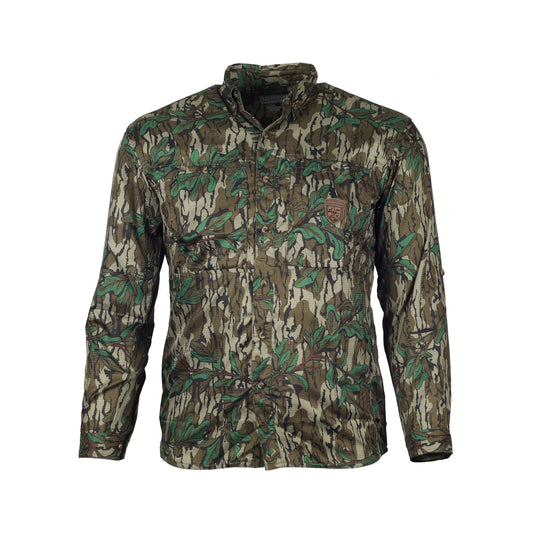 gamekeeper NTN Long Sleeve Shirt front (mossy oak original greenleaf)