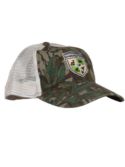 Gamekeeper Mesh Trucker Hat Front (mossy oak original greenleaf)