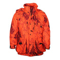 Load image into Gallery viewer, gamehide whisper parka front view (naked north blaze orange camo)
