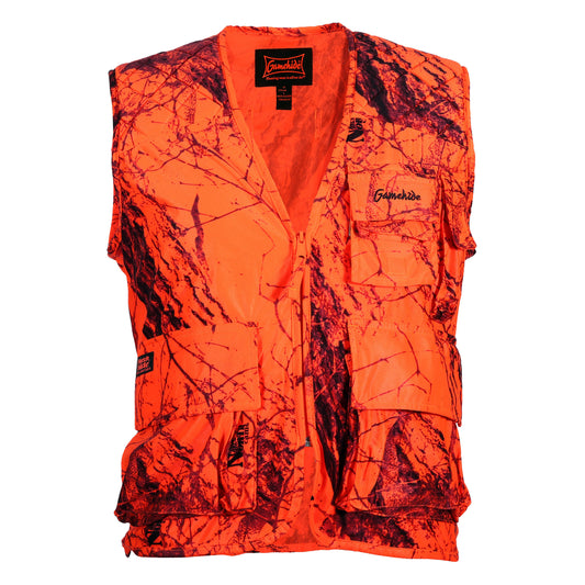 gamehide big game sneaker vest front view (blaze orange)