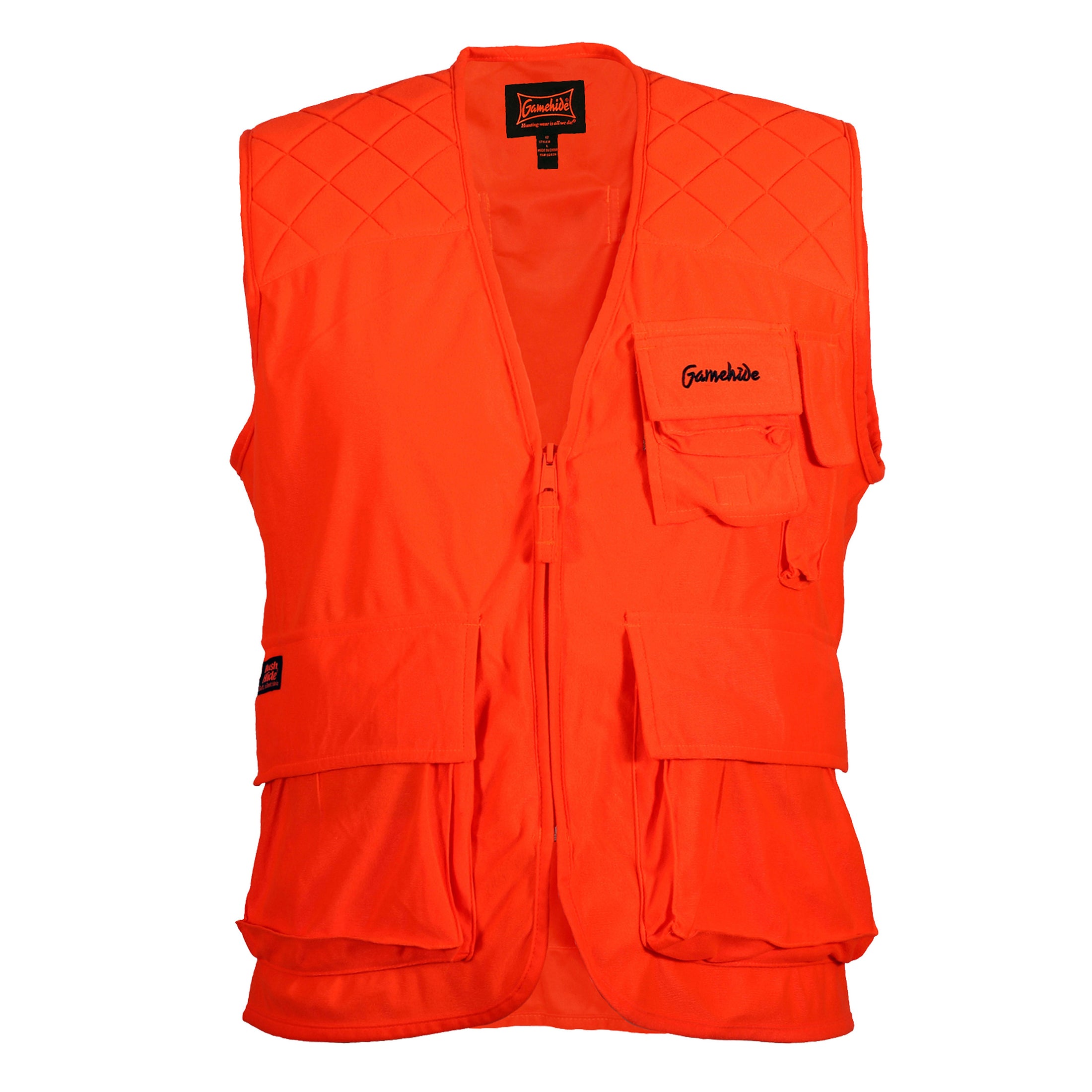 gamehide big game sneaker vest front view (blaze orange)