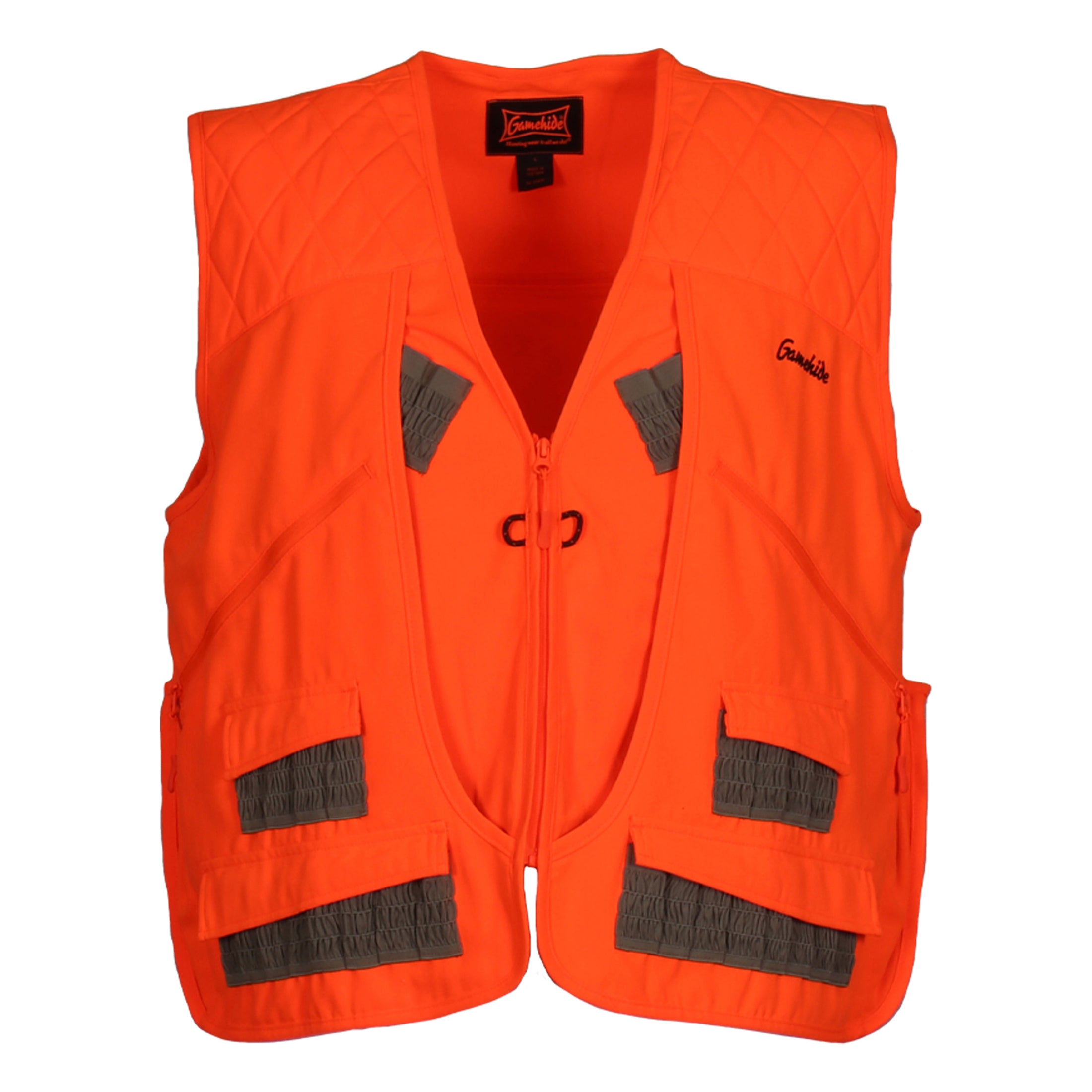 gamehide Chukar Upland Vest front (blaze orange)