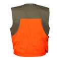 Load image into Gallery viewer, gamehide shelterbelt vest back view (khaki/blaze orange)
