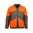 Load image into Gallery viewer, gamehide shelterbelt jacket back view (khaki/blaze orange)
