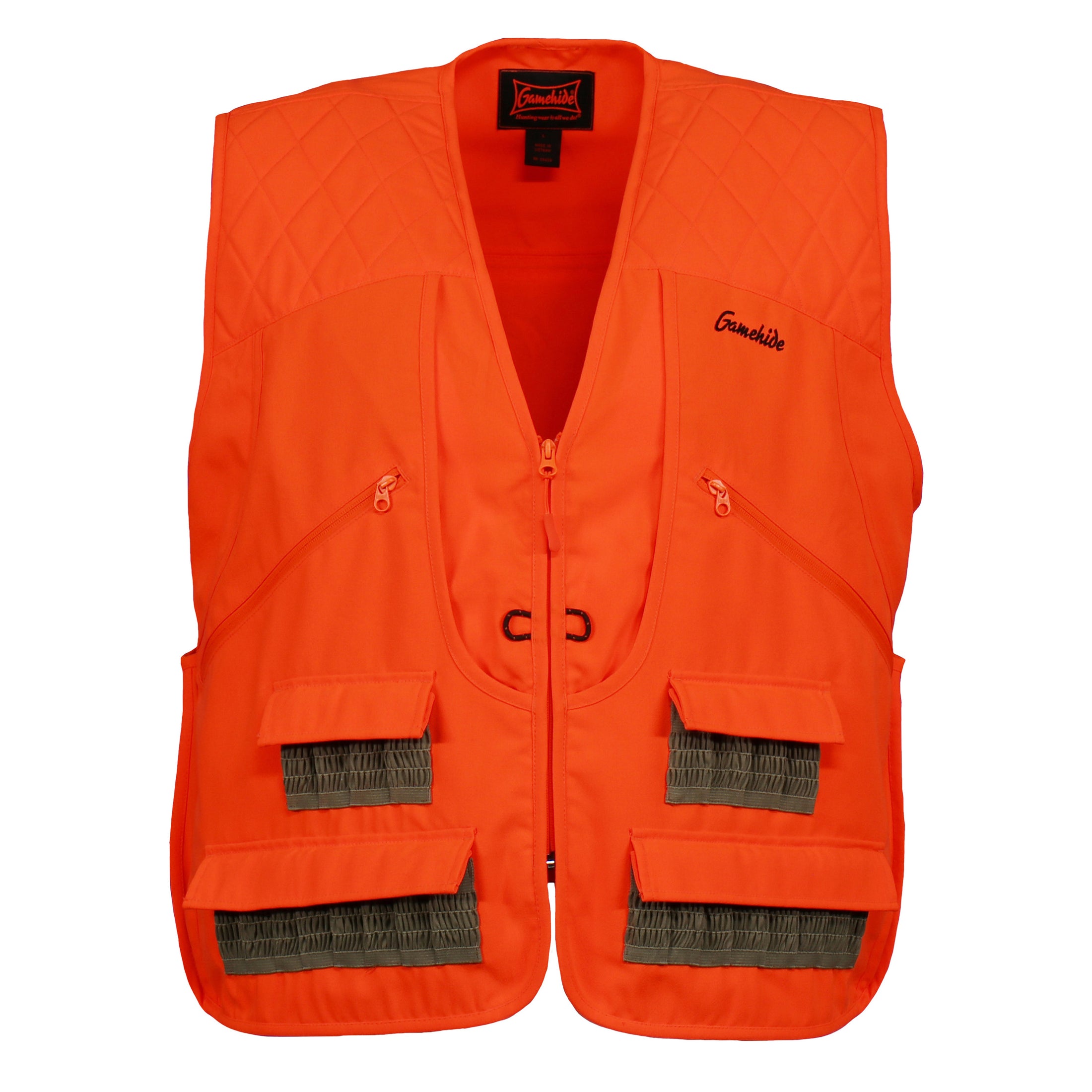 gamehide Pheasant Vest front (blaze orange)
