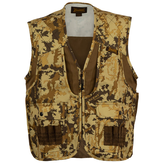 gamehide Lightweight Dove & Upland Vest front (dark brown/blaze orange)