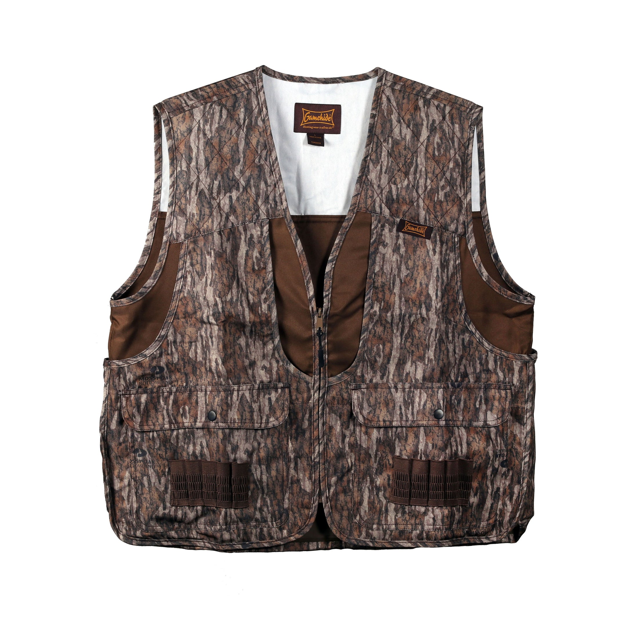 gamehide Front Loader Vest front (mossy oak new bottomland)