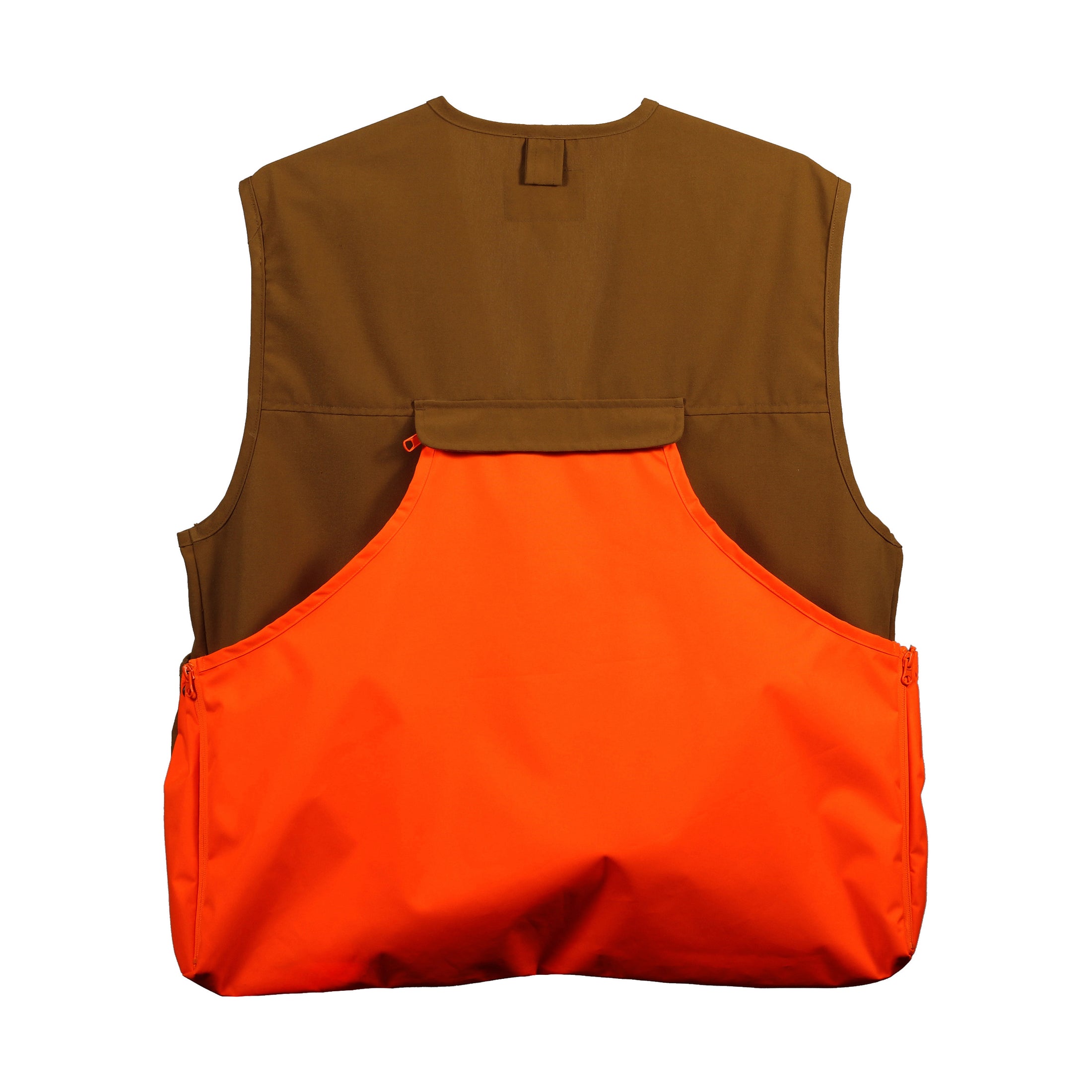 gamehide Outfitters Upland Vest back (marsh brown/blaze orange)