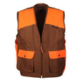 Load image into Gallery viewer, Briar Proof Upland Hunting Vest front (marsh brown/orange)
