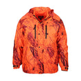 Load image into Gallery viewer, gamehide wild systems parka front view (naked north blaze orange camo)

