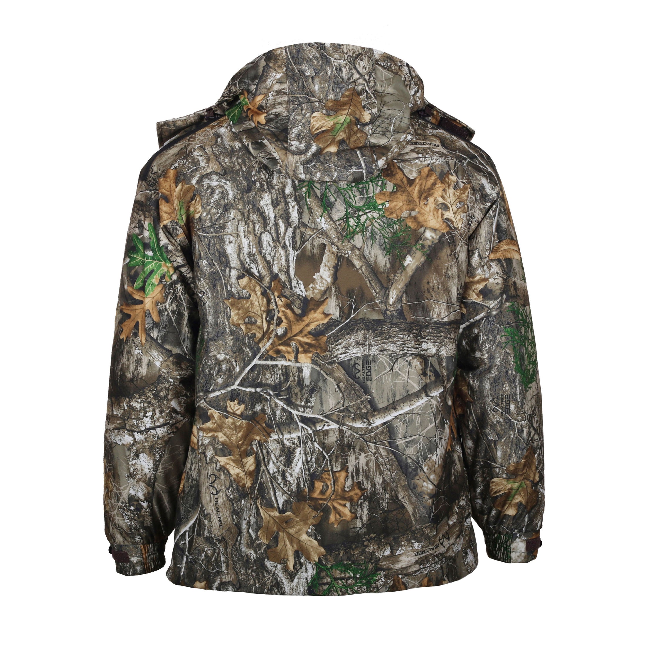 gamehide wild systems parka back view (realtree edge)