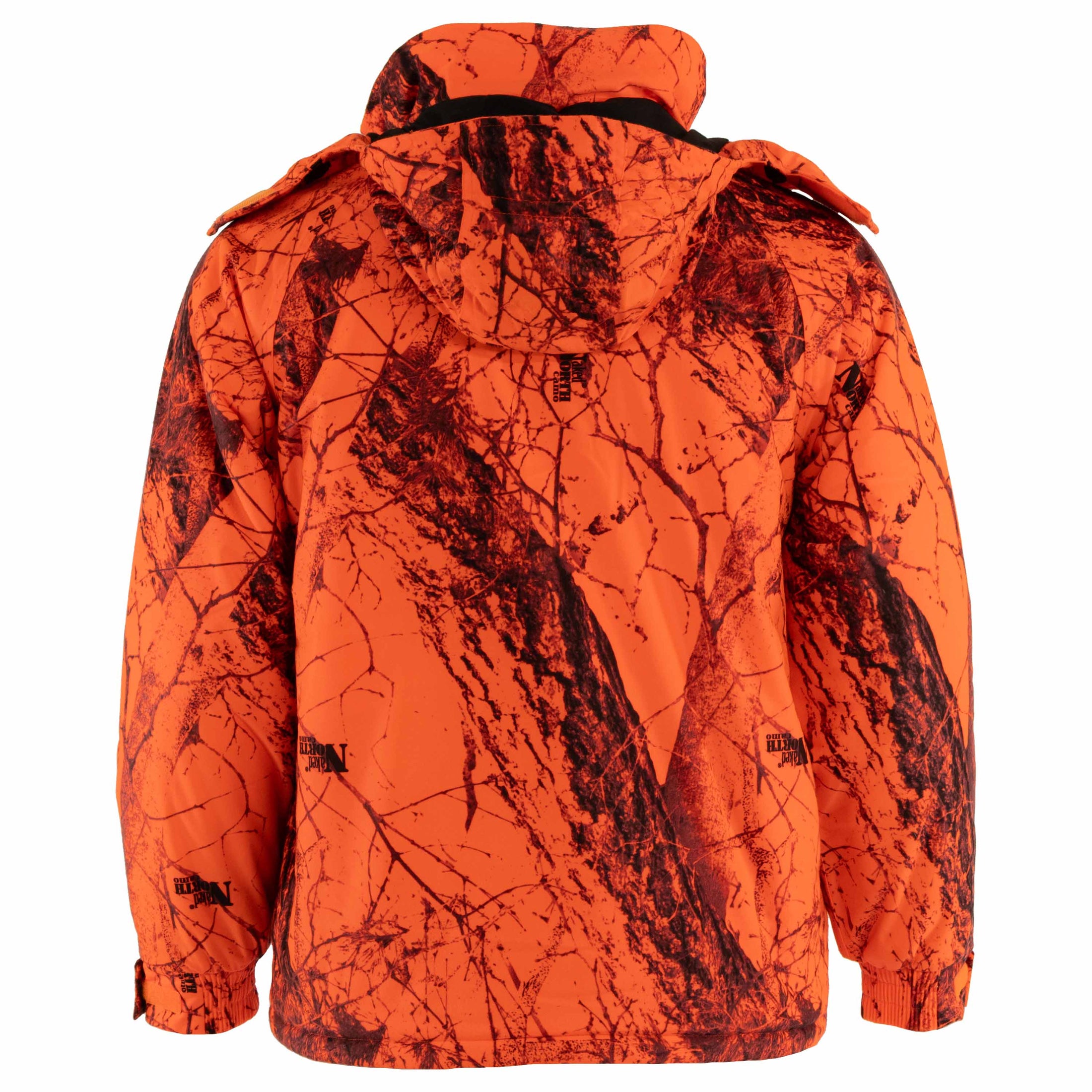 gamehide Flatland Parka back (naked north blaze orange camo)