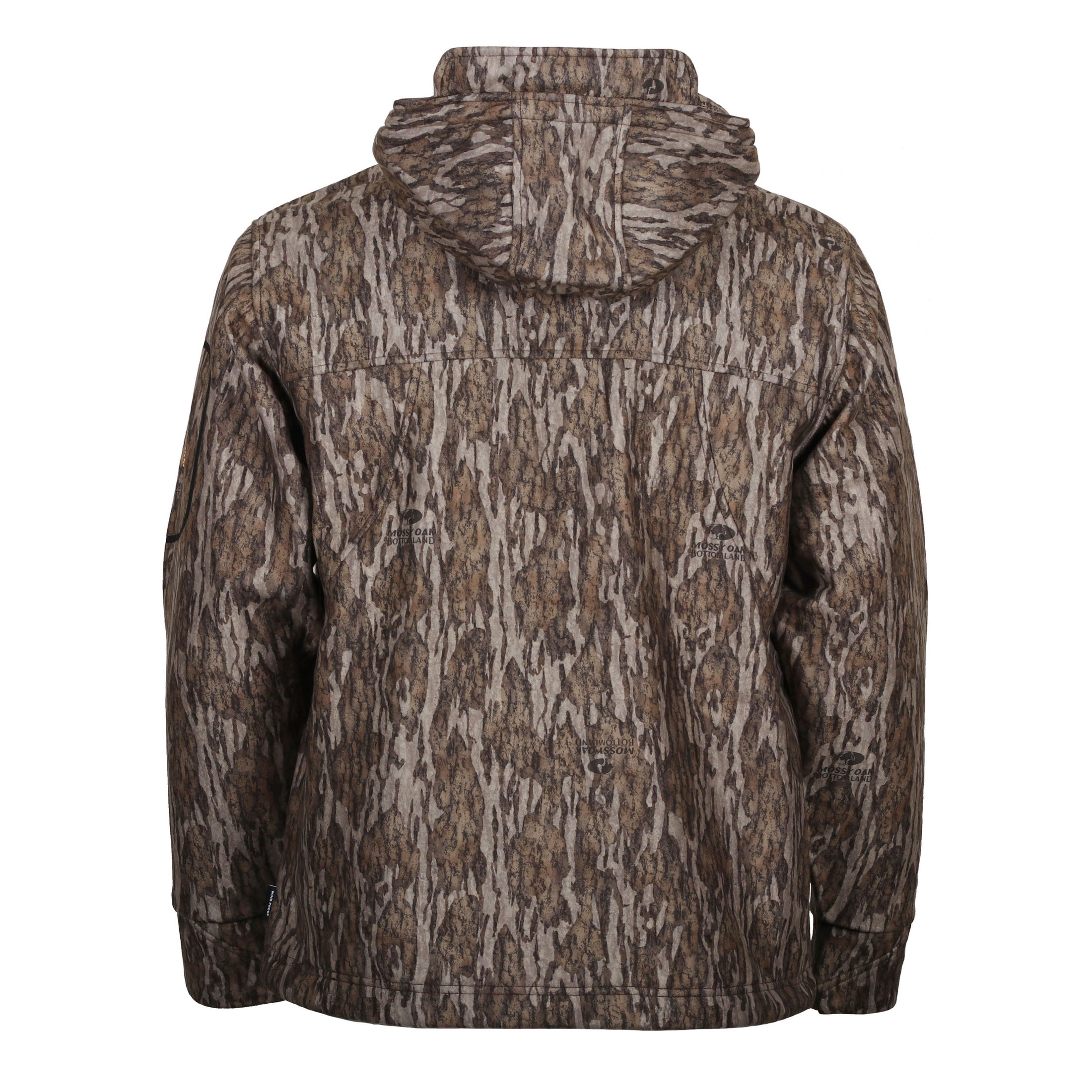 gamehide whitetail jacket back view (mossy oak new bottomland)