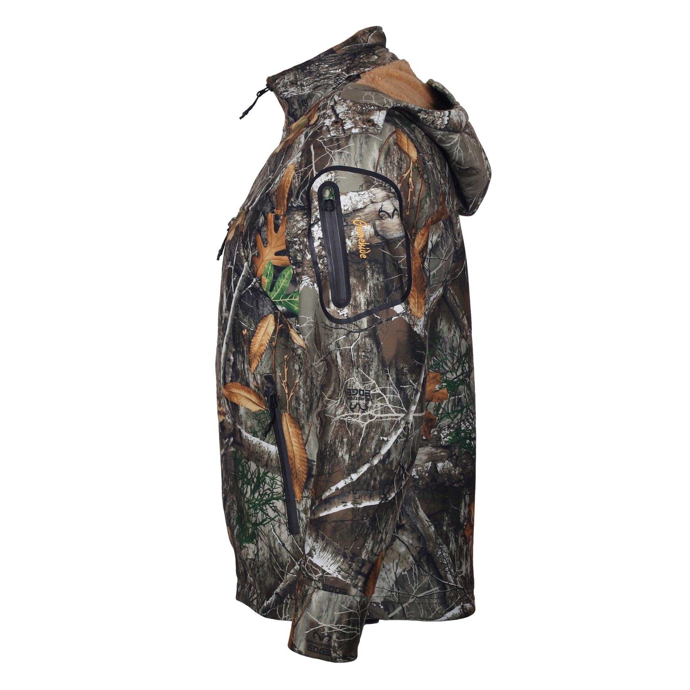gamehide whitetail jacket side view (realtree edge)