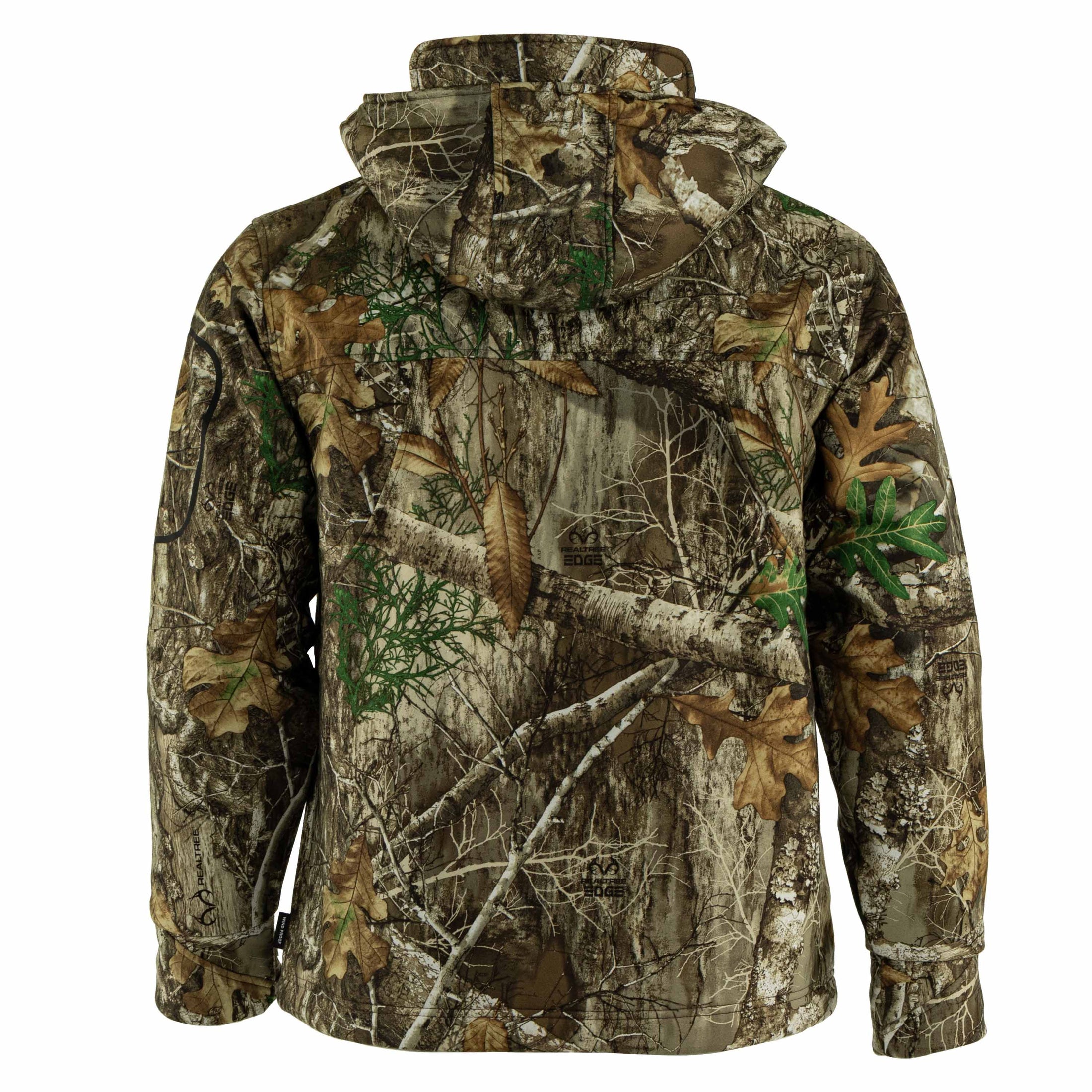 gamehide whitetail jacket back view (realtree edge)