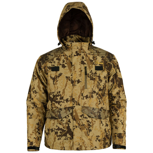 gamehide slough creek jacket front view (acent herbosa)