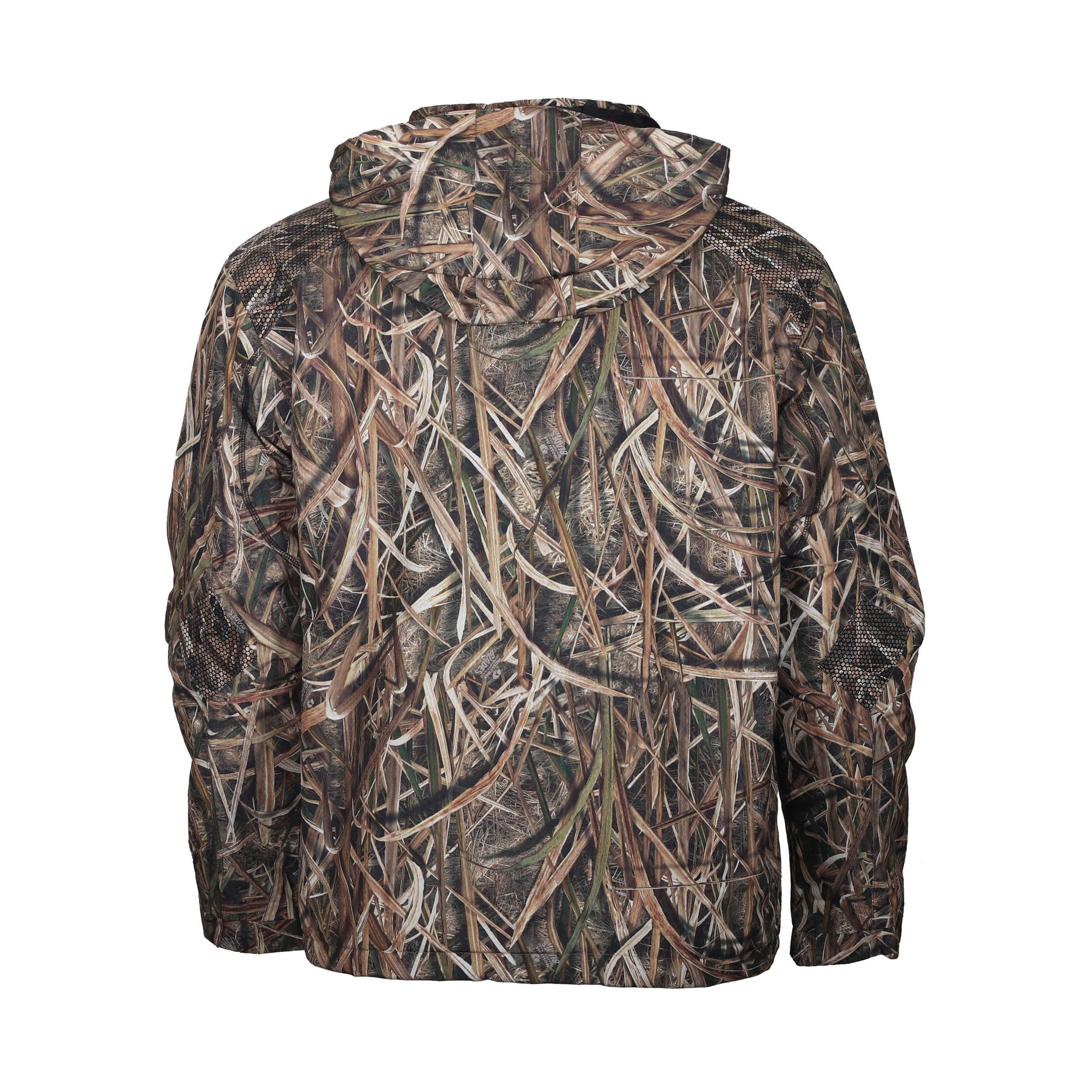 gamehide slough creek jacket front view (flyway camo)