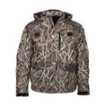 Load image into Gallery viewer, gamehide slough creek jacket back view (mossy oak shadow grass blades)
