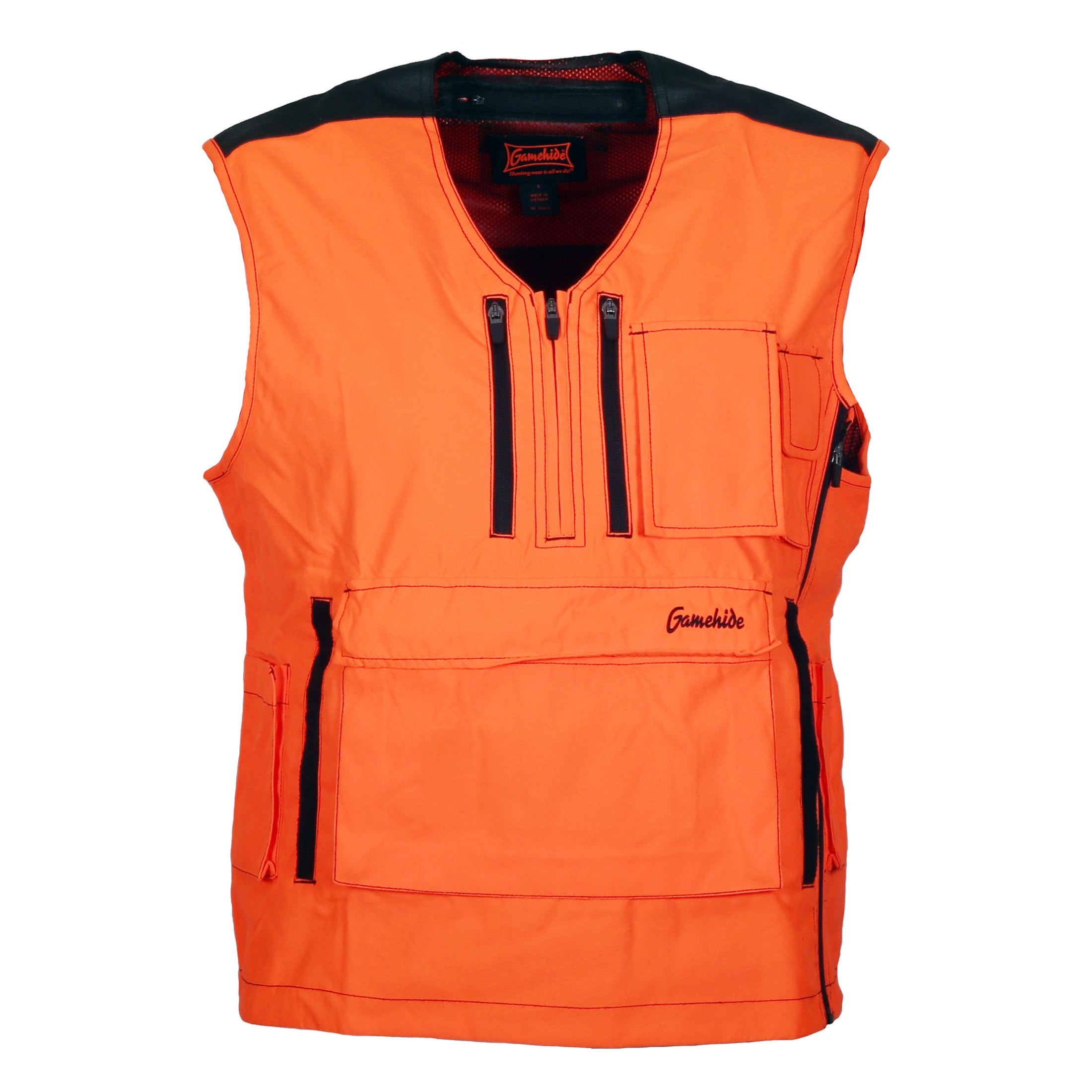 gamehide Mountain Pass Big Game Vest Extreme front (blaze orange)