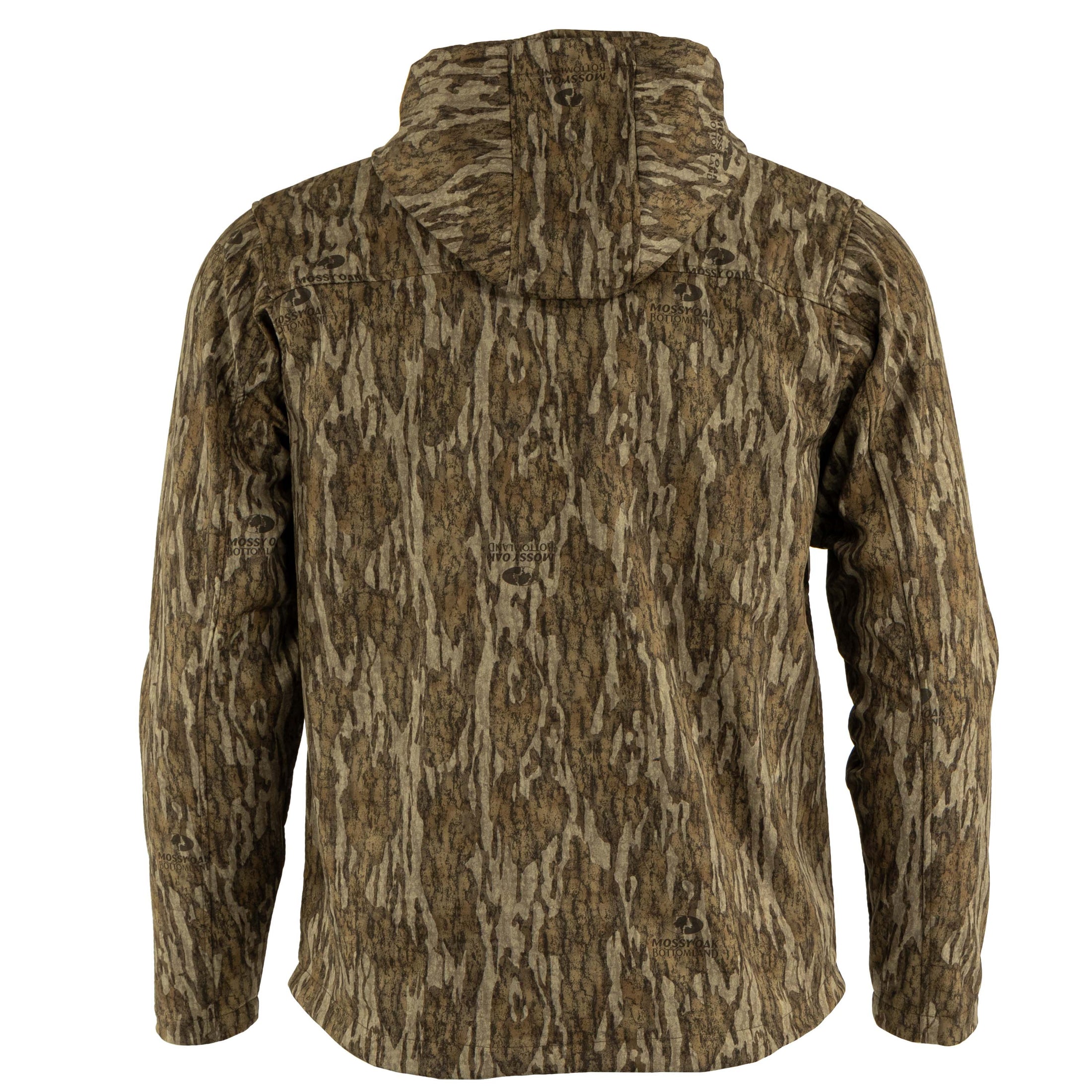 Solitude ridge pullover - back view (mossy oak new bottomland)