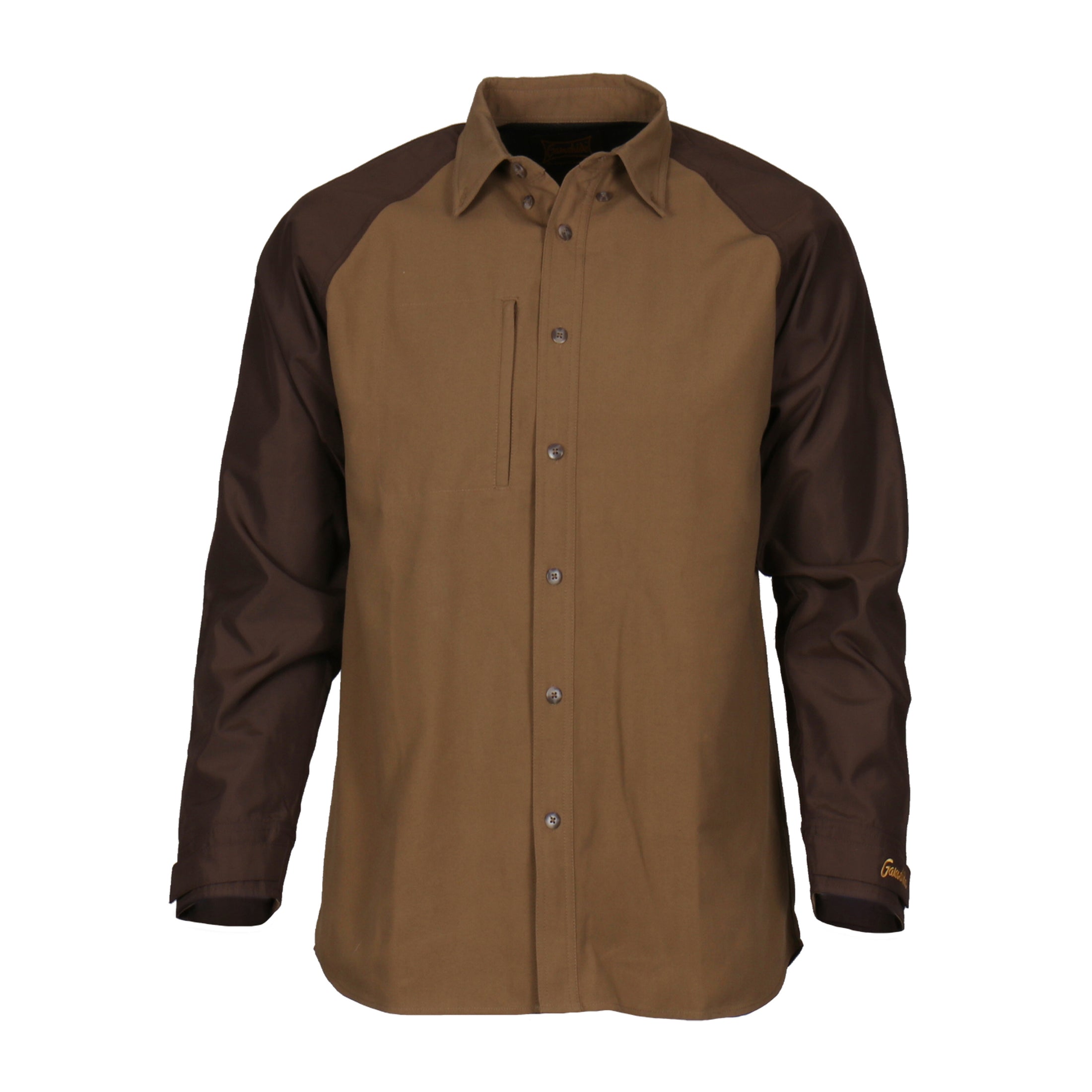 gamehide Briar Buster Long Sleeve Shirt front (tan)