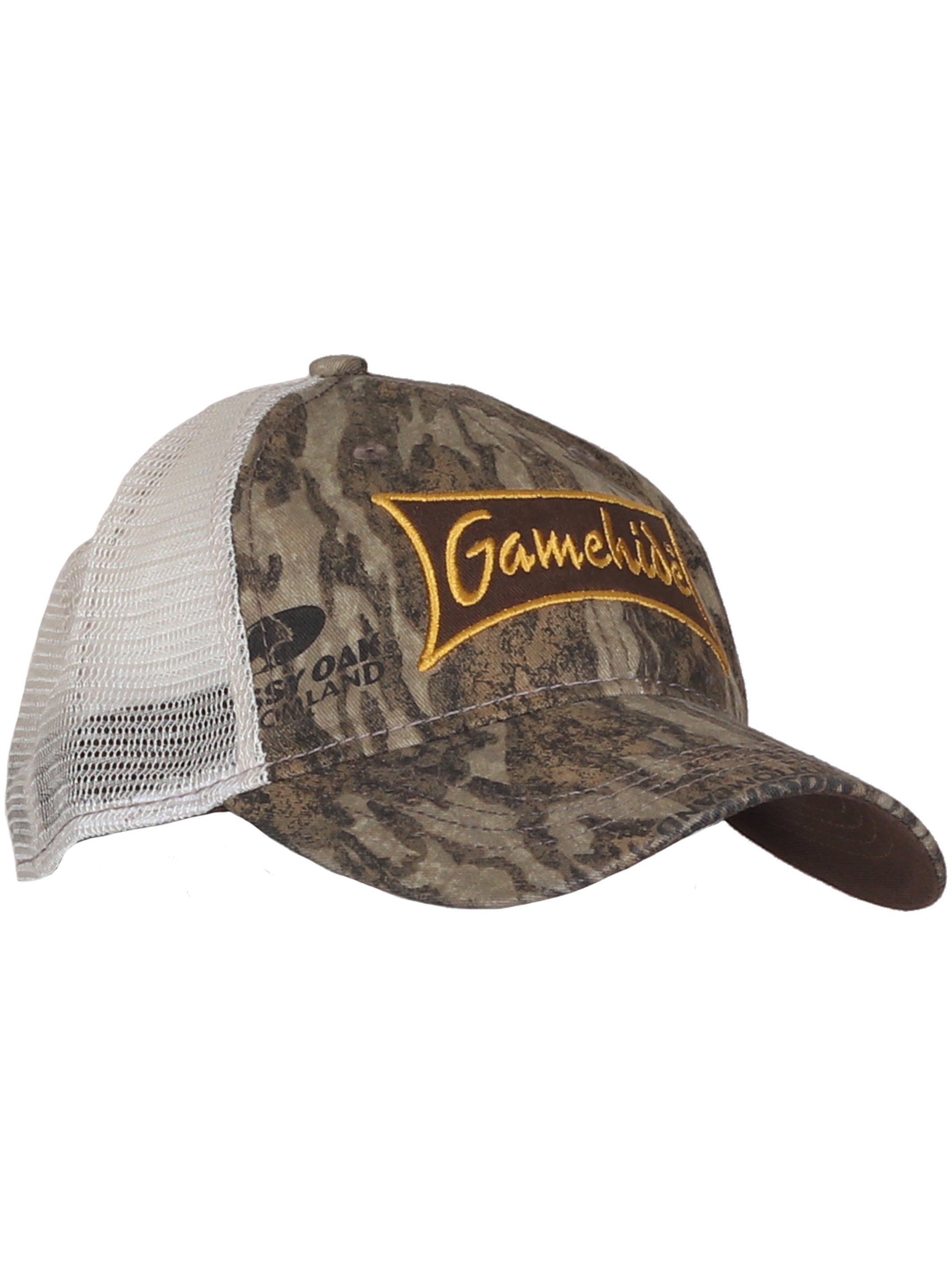 Gamehide jockey hat front (mossy oak new bottomland)