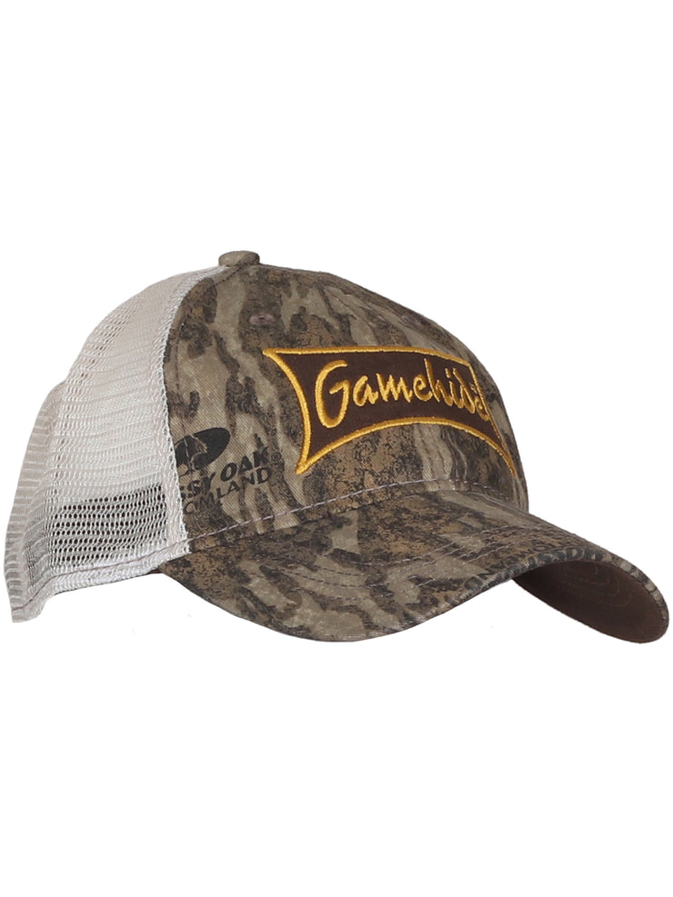 Gamehide jockey hat - mossy oak new bottomland - front. 