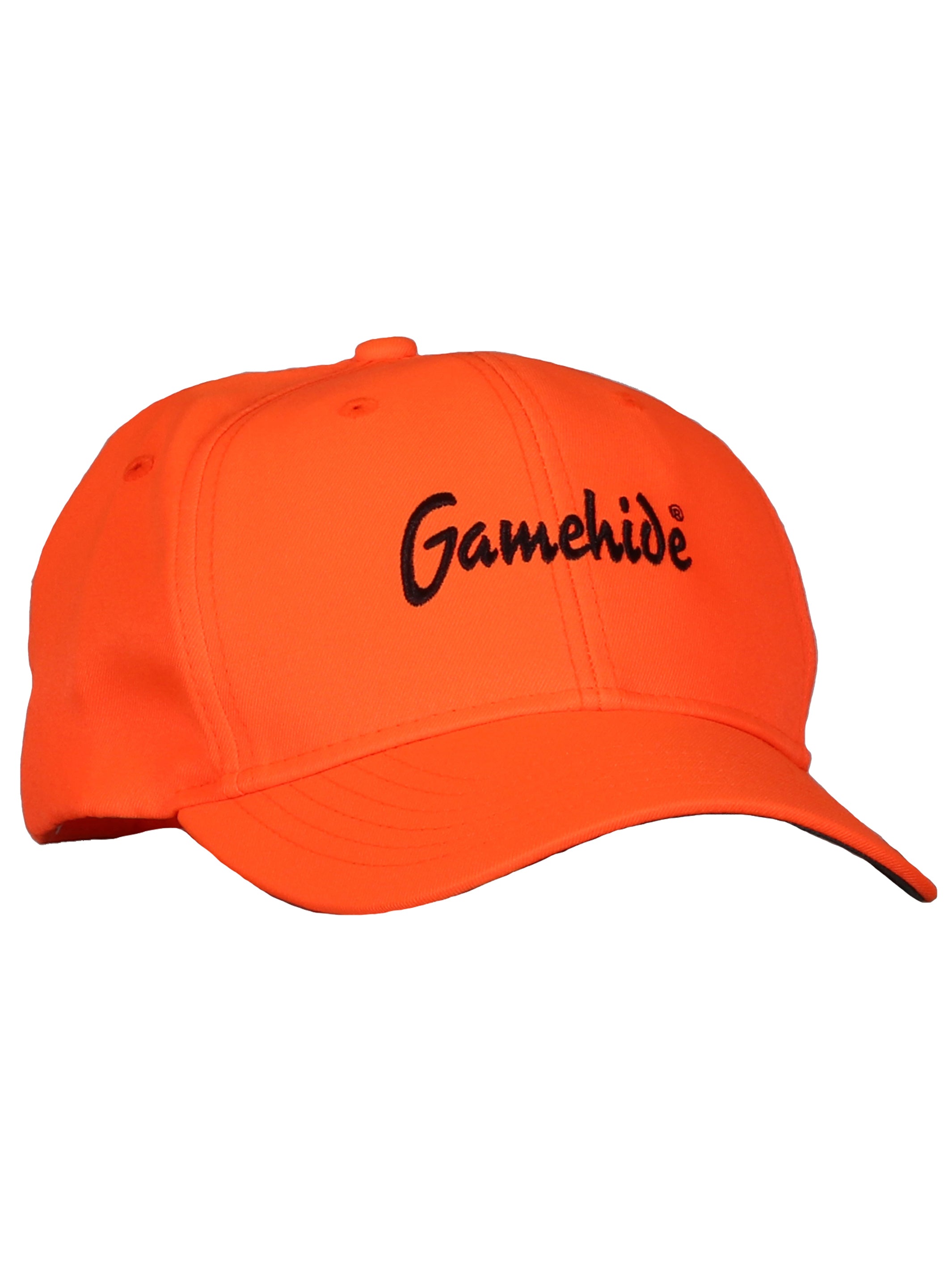 Gamehide jockey hat front (blaze orange)