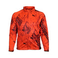 Load image into Gallery viewer, gamehide Hunt Camp Fleece Jacket front (naked north blaze orange camo)
