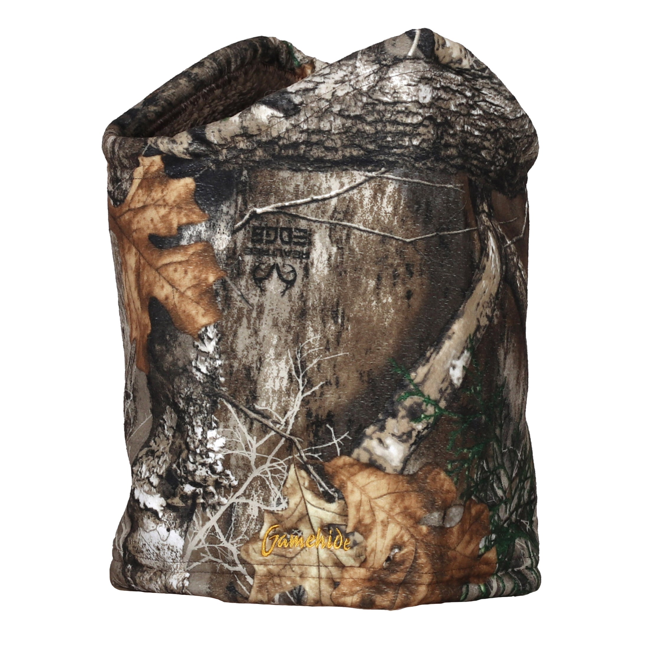 gamehide Pursuit Neck Gaiter front (realtree edge)