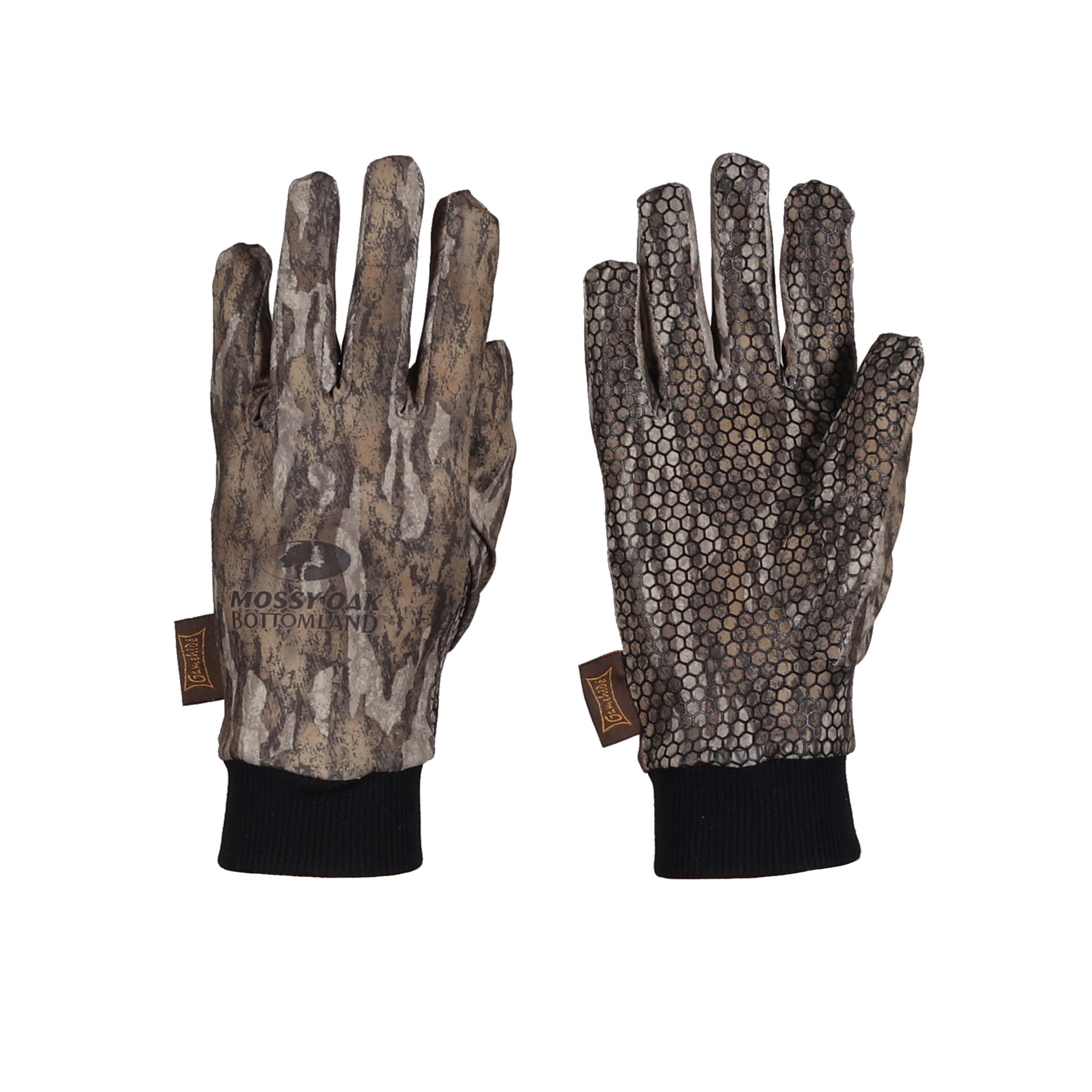 gamehide ultra lite gloves (mossy oak new bottomland)