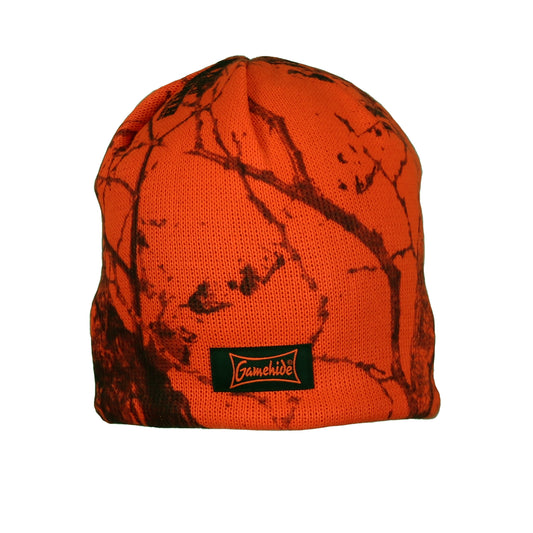 gamehide skull cap (naked north blaze orange camo)