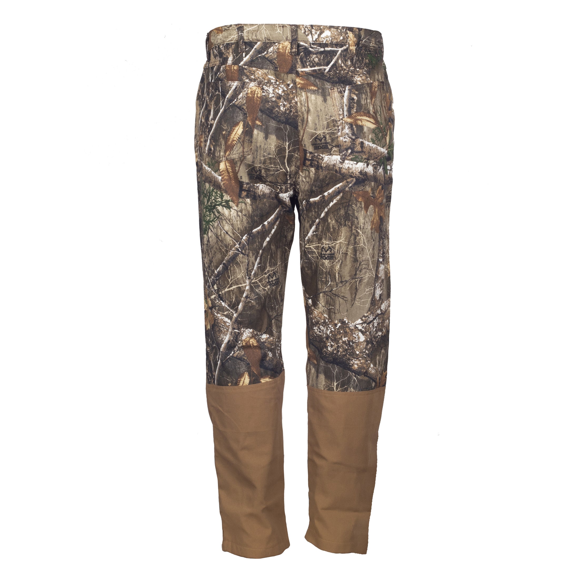 gamehide woodsman upland hunting jeans back view (realtree edge)