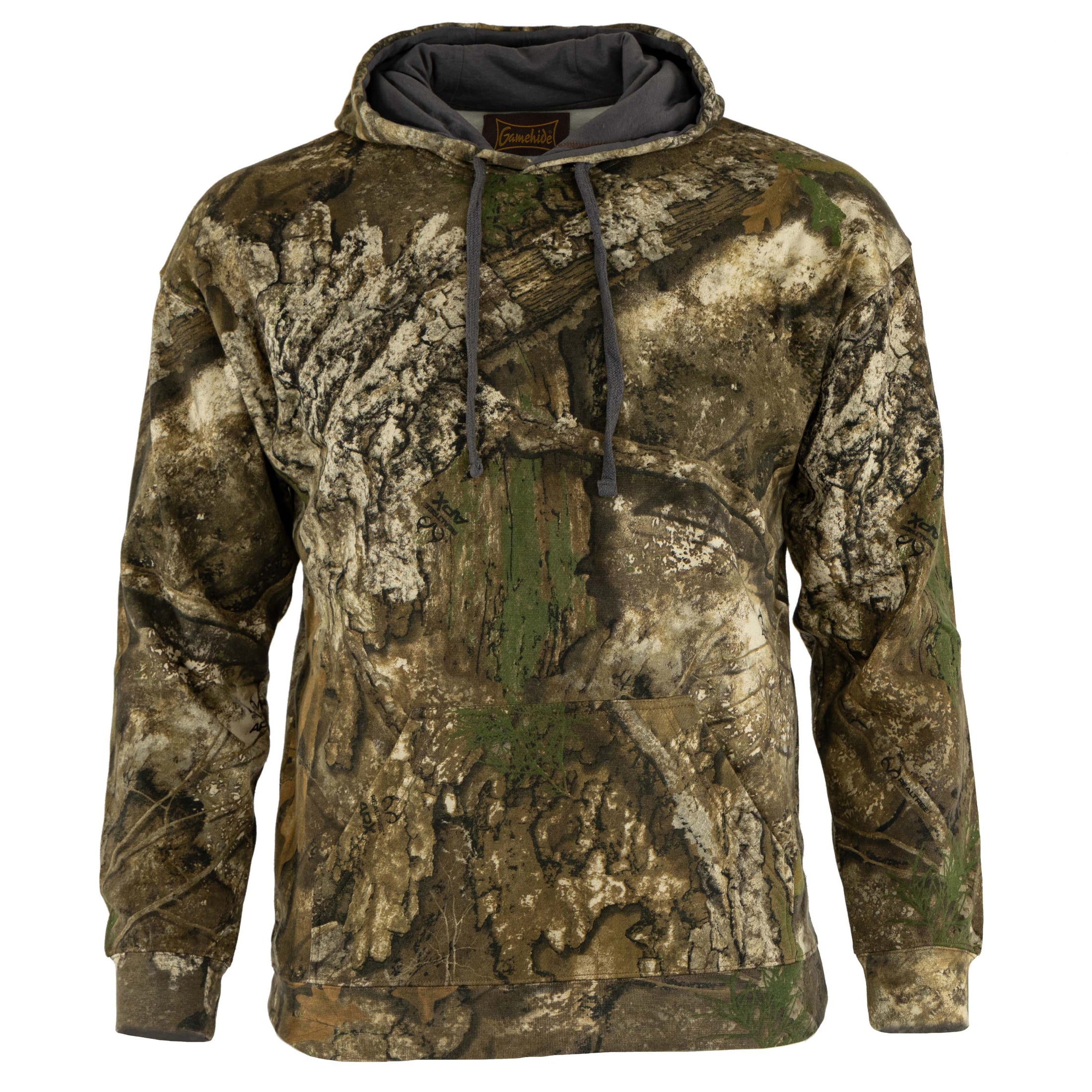 gamehide cvc hoodie front view (realtree APX)
