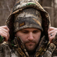 Load image into Gallery viewer, Cold weather parka hunting hood view
