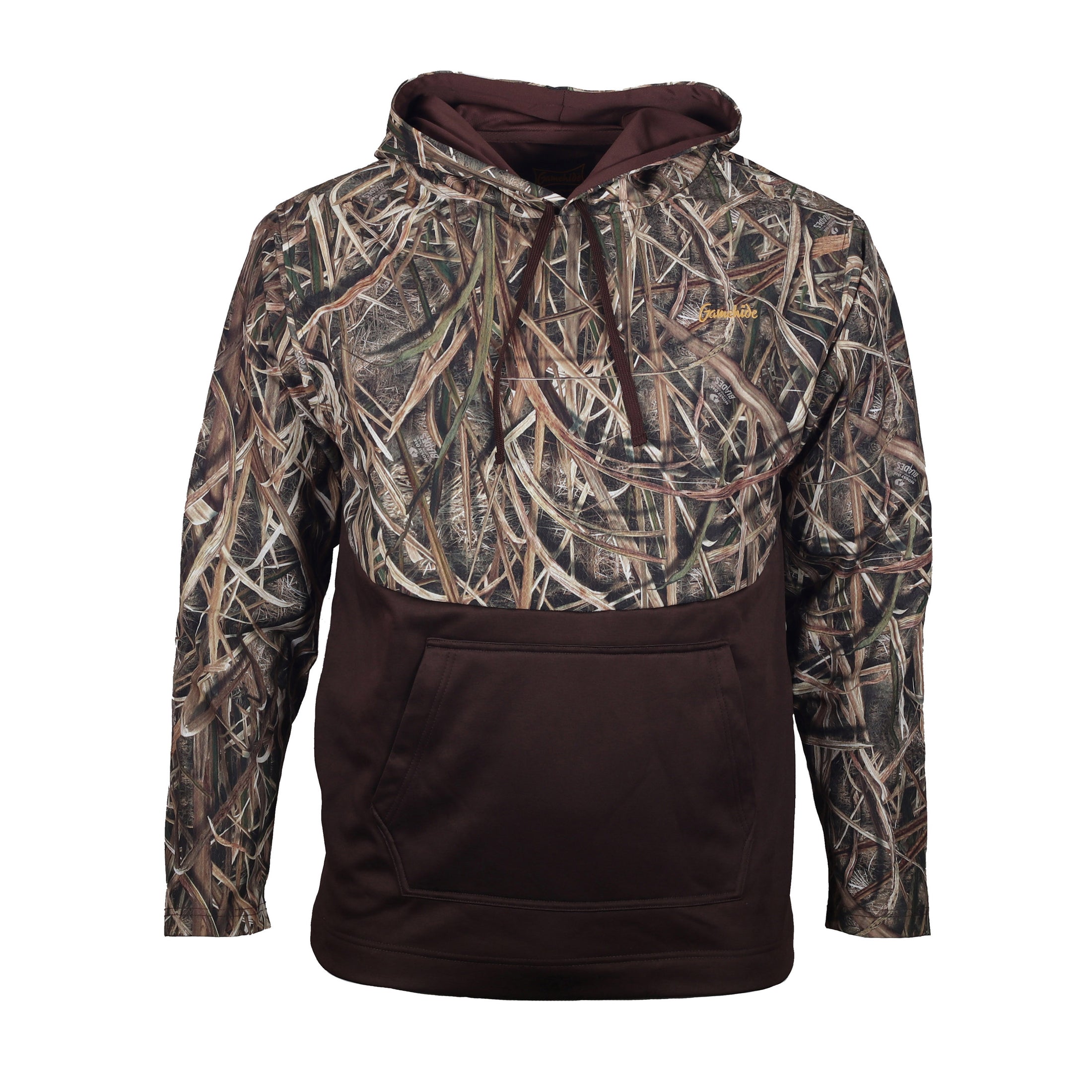 gamehide Marsh Lord Hoodie front (mossy oak shadow grass blades)