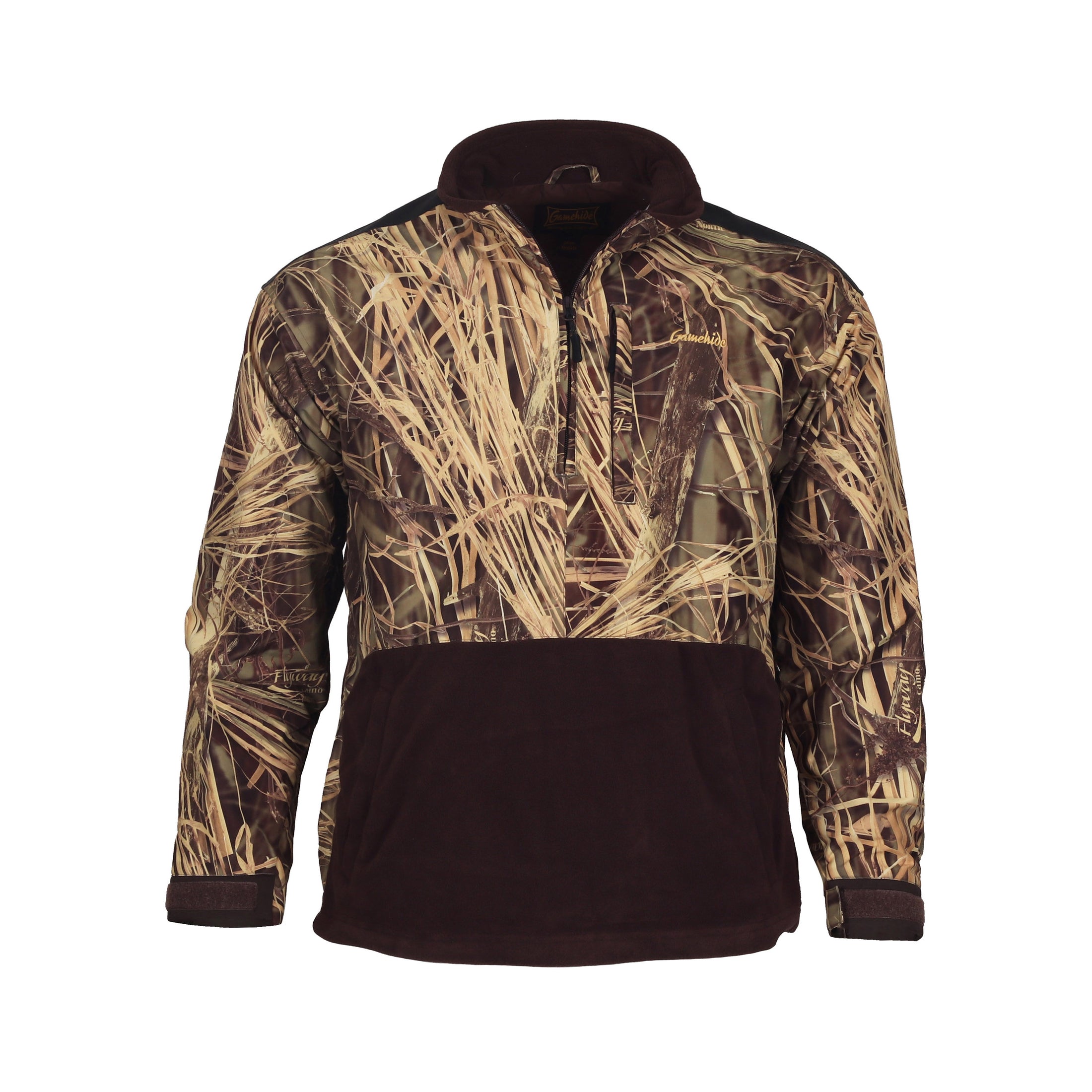 gamehide Marsh Lord Pullover front (flyway camo north)