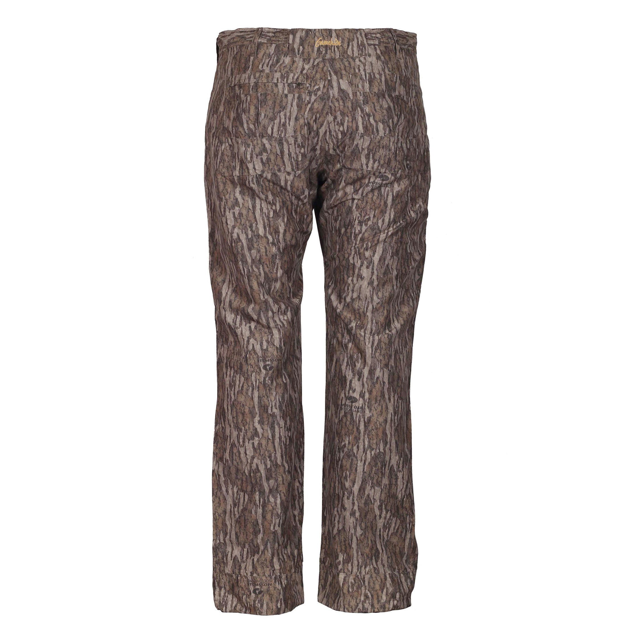 gamehide ultra lite pant back view (mossy oak new bottomland)