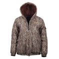 Load image into Gallery viewer, Gamehide youth tundra jacket (mossy oak new bottomland).
