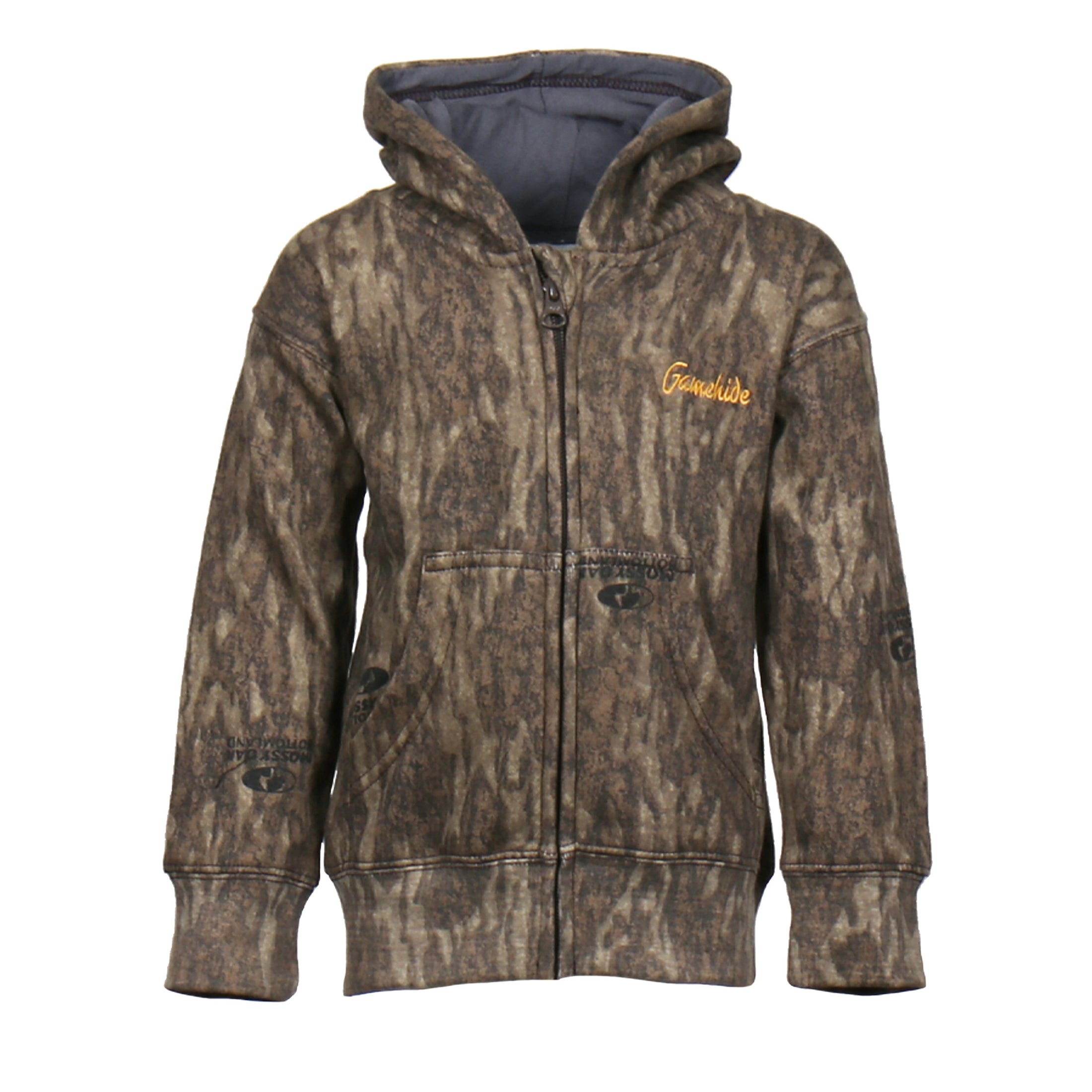 gamehide toddler hunt camp hoodie (mossy oak new bottomland)