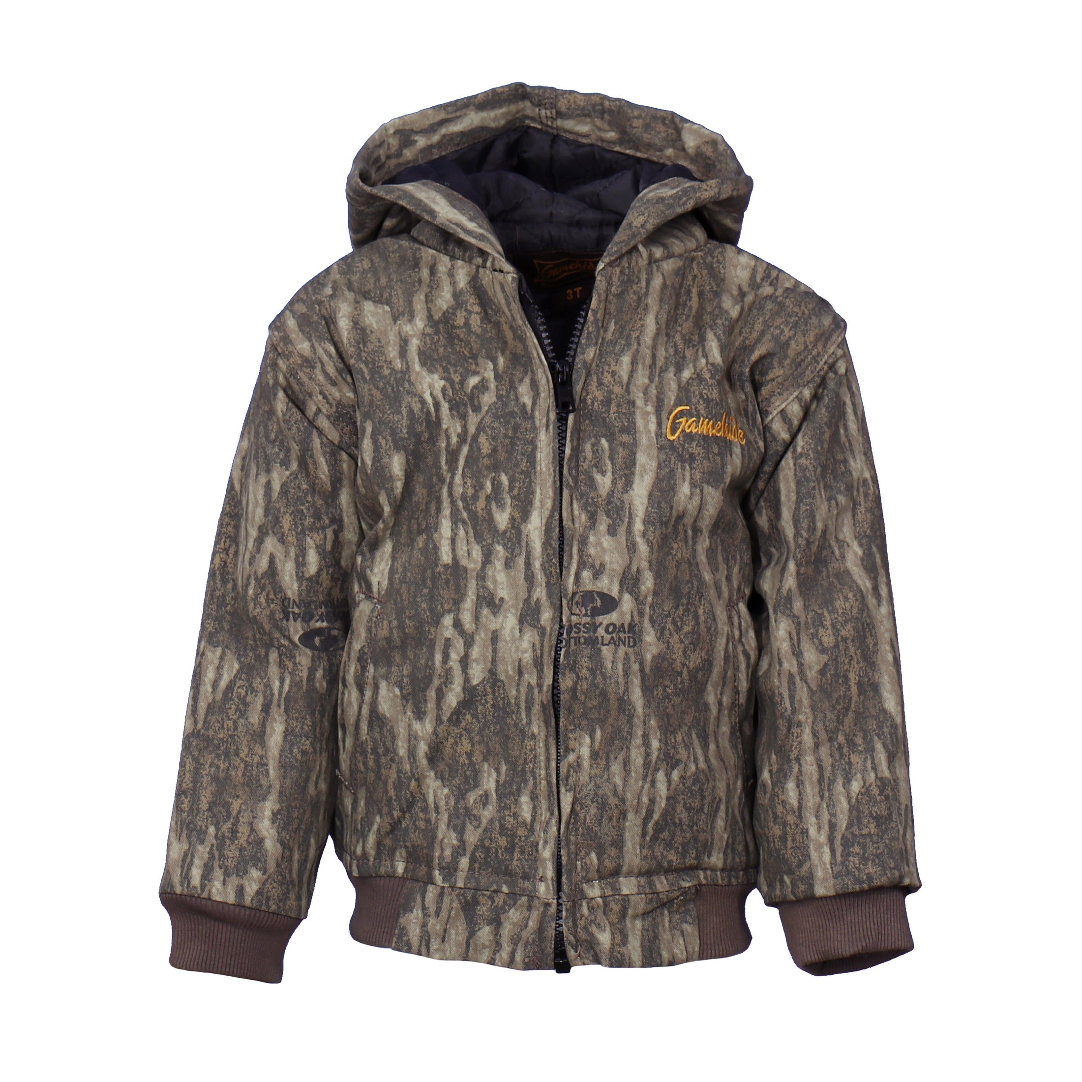 gamehide toddler hunt camp insulated jacket (mossy oak new bottomland)