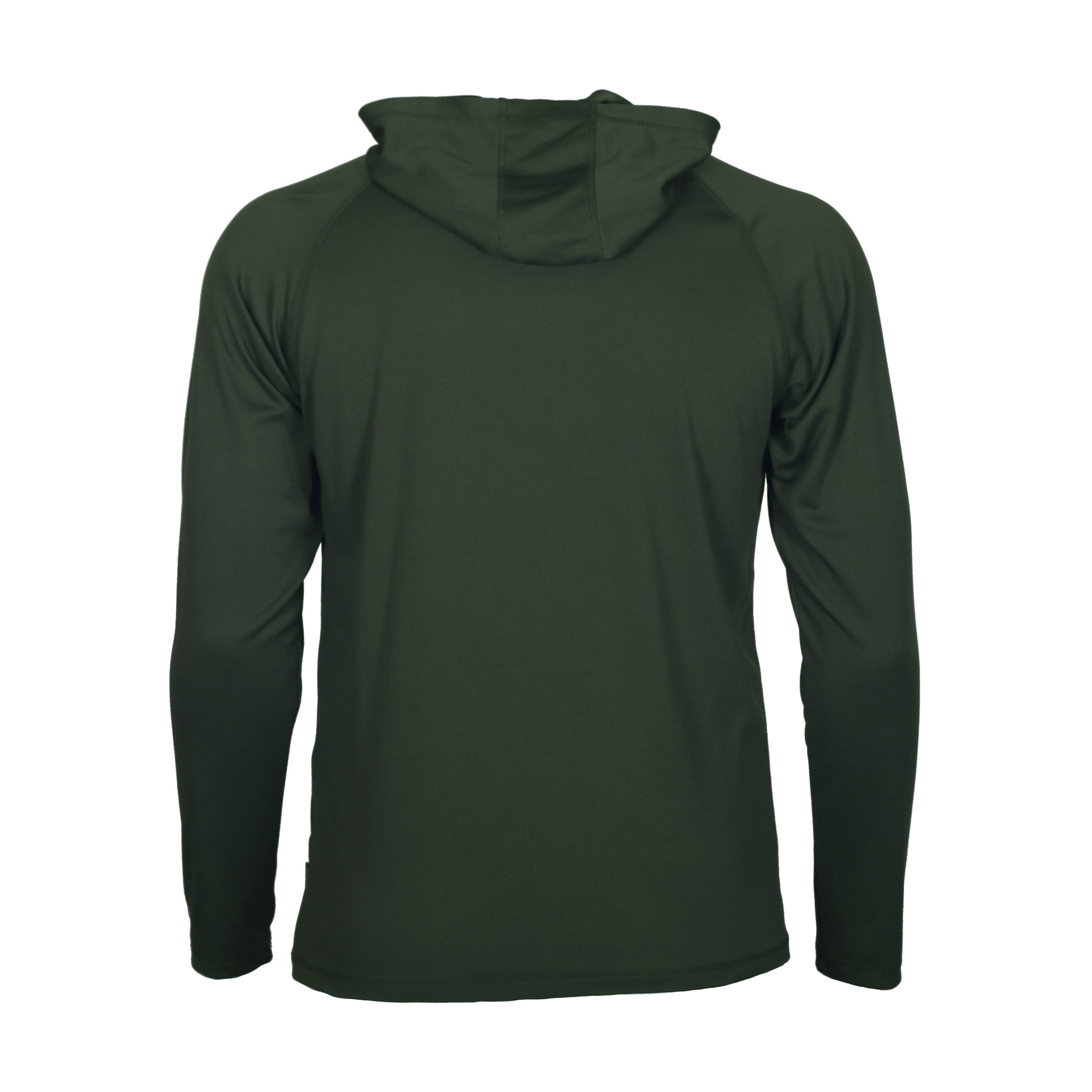 gamehide ElimiTick Lightweight Long Sleeve Hooded Shirt back (loden)