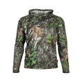 Load image into Gallery viewer, gamehide ElimiTick Lightweight Long Sleeve Hooded Shirt front (mossy oak obsession)
